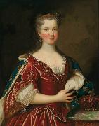 Alexis Simon Belle Portrait of Queen Marie Leszczynska painting